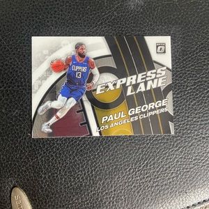 Paul George 2022 Donruss Optic Express lane basketball card